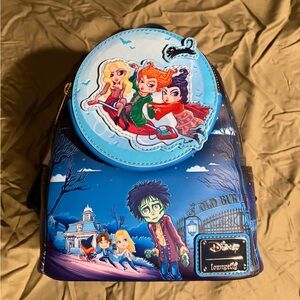 Loungefly Disney Blue Backpack with Character Design